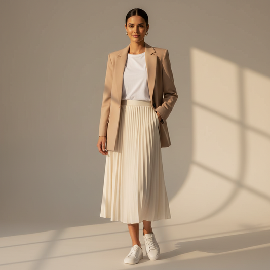 Blazer Linne Beige — O Clássico que Nunca Sai de Moda