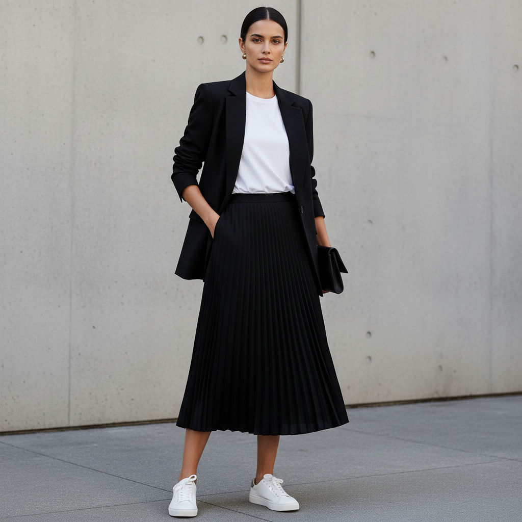 Blazer Linne Preto — Elegância que Permanece